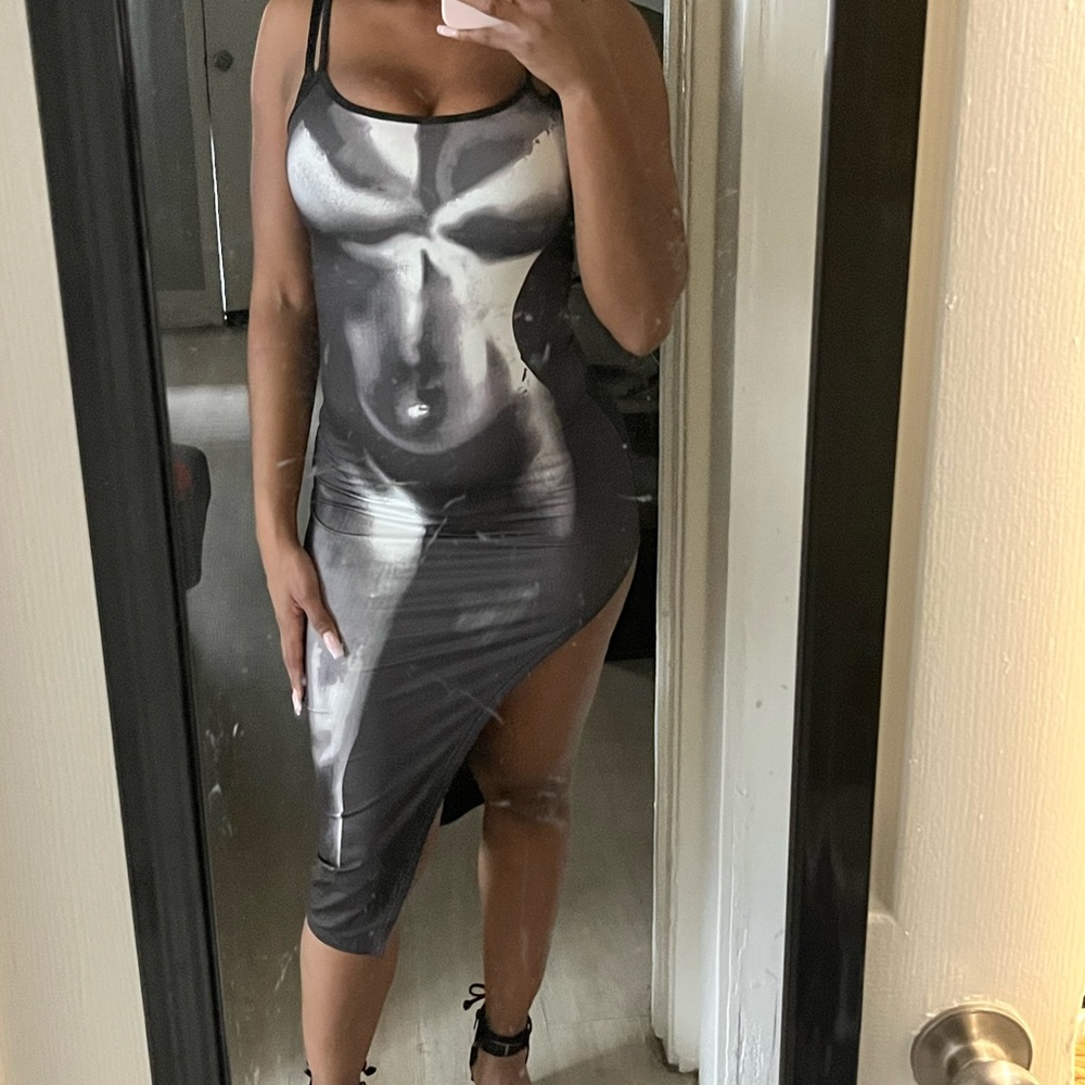 painted curves dress